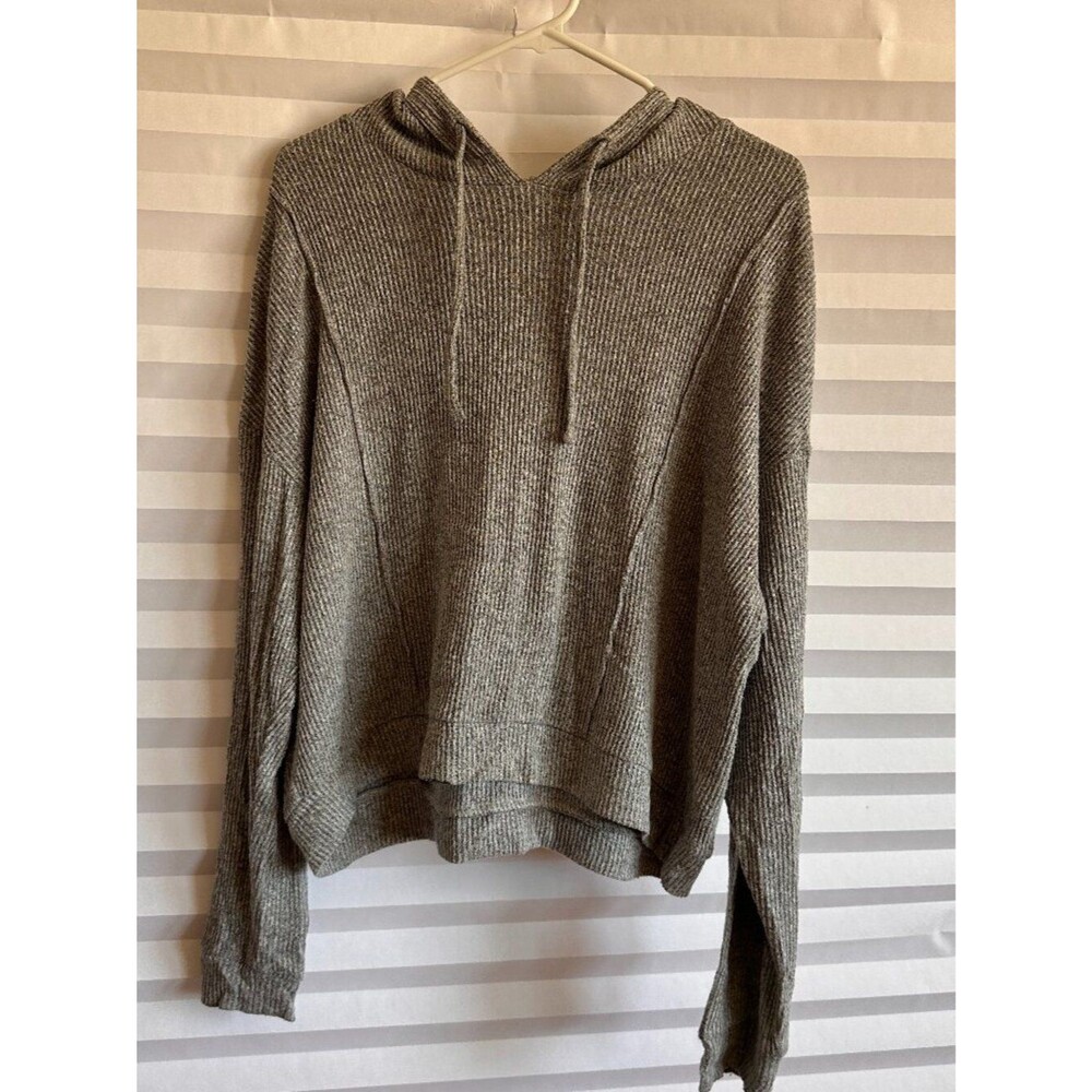 SO Gray Pullover Hoodie Size Large Solid Heather Grey Sweatshirt Large